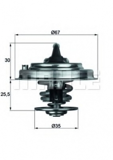 TX 34 87 D MAHLE / KNECHT Термостат audi (пр-во mahle)