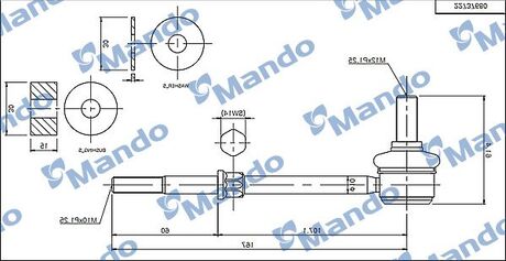 MSC010100 MANDO MSC010100 MANDO Стойка стабілізатора