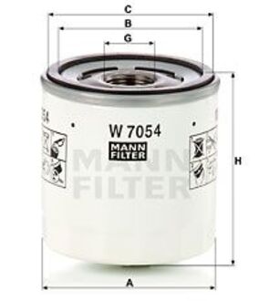 W7054 MANN Масляный фильтр