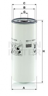 WDK11102/24 MANN Фільтр палива