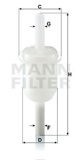 WK 31/4 (10) MANN Фільтр палива