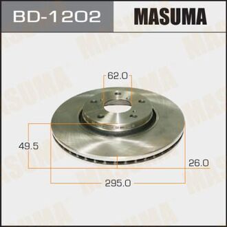 BD1202 MASUMA Диск тормозной (Кратно 2 шт)