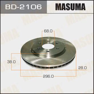 BD2106 MASUMA Диск тормозной (Кратно 2 шт)