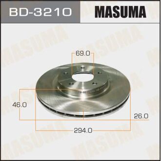 BD3210 MASUMA Диск тормозной (Кратно 2 шт)