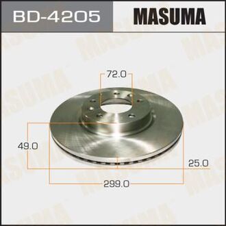 BD4205 MASUMA Диск тормозной (Кратно 2 шт)