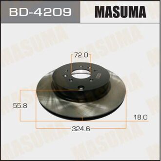 BD4209 MASUMA Диск тормозной задний Mazda CX-9 (07-12)