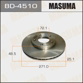 BD4510 MASUMA Диск тормозной передний Mazda 3, 5 (03-06) (Кратно 2 шт)