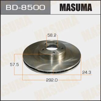 BD8500 MASUMA Диск тормозной передний Subaru Forester, Impreza, Legasy, Outback (02-06) (Кратн