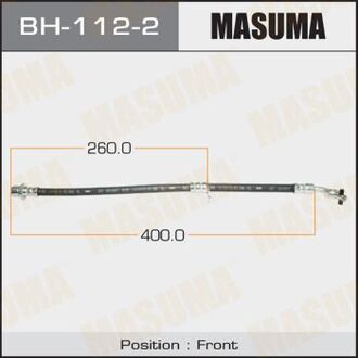BH1122 MASUMA Шланг тормозной (BH1122) MASUMA