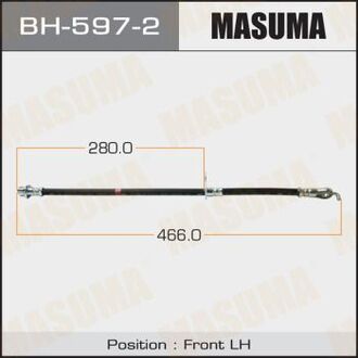 BH5972 MASUMA Шланг тормозной (BH5972) MASUMA