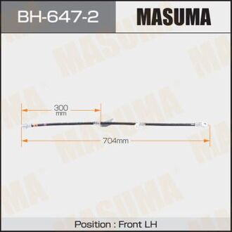 BH6472 MASUMA Шланг тормозной (BH6472) MASUMA
