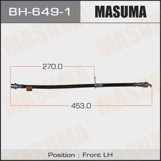 BH6491 MASUMA Шланг тормозной (BH6491) MASUMA