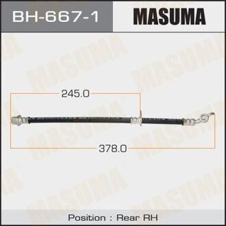 BH6671 MASUMA Шланг тормозной (BH6671) MASUMA