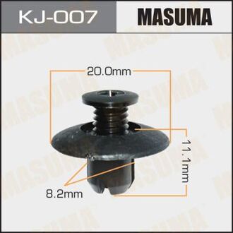 KJ-007 MASUMA Клипса (пластиковая крепежная деталь),.