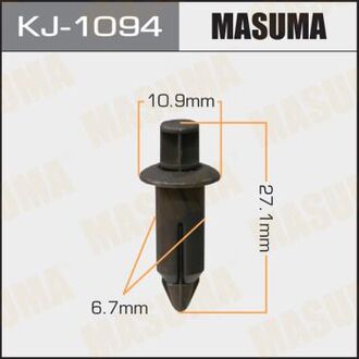 KJ-1094 MASUMA Клипса (пластиковая крепежная деталь)