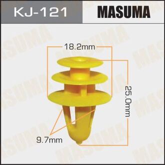 KJ-121 MASUMA Клипса (пластиковая крепежная деталь).