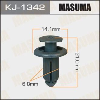 KJ-1342 MASUMA Клипса (пластиковая крепежная деталь)