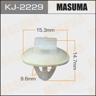 KJ-2229 MASUMA Клипса (пластиковая крепежная деталь)
