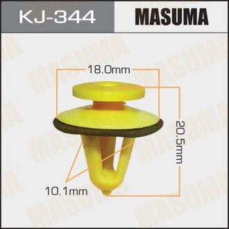KJ-344 MASUMA Клипса (пластиковая крепежная деталь).