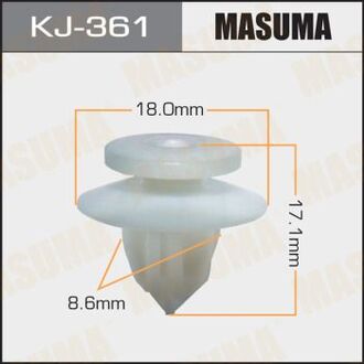 KJ-361 MASUMA Клипса (пластиковая крепежная деталь).