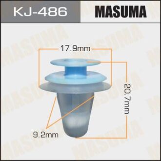 KJ-486 MASUMA Клипса (пластиковая крепежная деталь)
