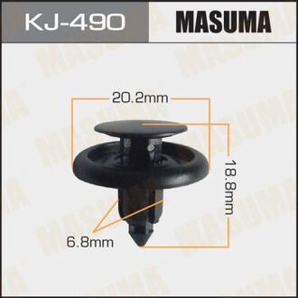 KJ-490 MASUMA Клипса (пластиковая крепежная деталь)