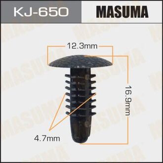 KJ-650 MASUMA Клипса (пластиковая крепежная деталь)