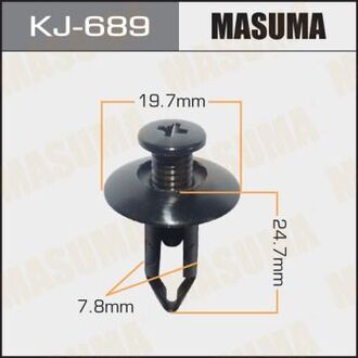 KJ-689 MASUMA Клипса (пластиковая крепежная деталь).