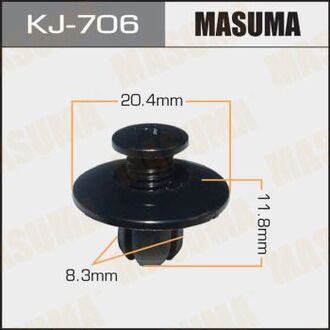 KJ-706 MASUMA Клипса (пластиковая крепежная деталь)