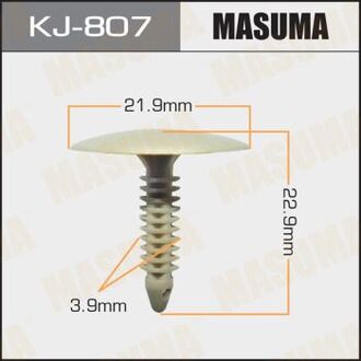 KJ-807 MASUMA Клипса (пластиковая крепежная деталь)