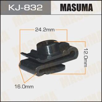 KJ-832 MASUMA Клипса (пластиковая крепежная деталь).