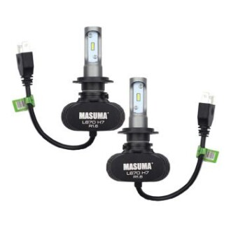 Лампа светодиодная LED H7 6000K 4000Lm PX26d, Комплект 2шт MASUMA L670