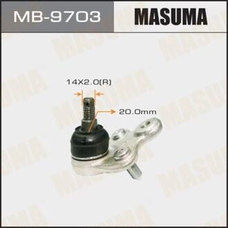 ОПОРЫ ШАРОВЫЕ Шаровая опора front low CR-V RE3, RE4 51220-SWA-A01 51220-TV0-E01 MASUMA MB-9703