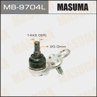 MB-9704L MASUMA ОПОРЫ Шаровые Шаровая опораCivic FD 06-07,CBHO-38