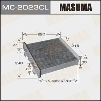 MC-2023CL MASUMA Фильтра Фильтр салонный угольный Mitsubishi Pajero V8 9#W 06-, Mitsubishi Pajero Montero V6# V7# 99-06