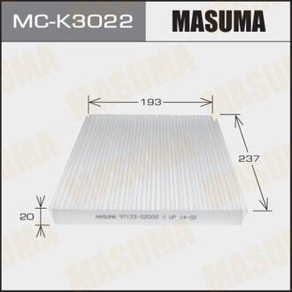MCK3022 MASUMA Фильтр салона KIA/ SPORTAGE/ V2000, V2700 07- (MCK3022) MASUMA