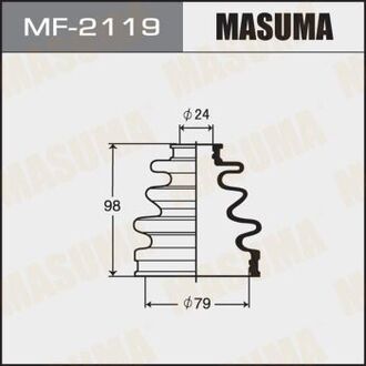 MF2119 MASUMA Пыльник ШРУСа наружного Mazda 6 (12-)/ Toyota Corolla (00-06), Prius (00-05) (MF2119) MASUMA
