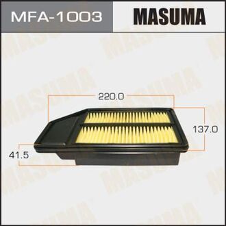 MFA-1003 MASUMA Фильтра Фильтр воздушный QA0960 HONDA CITY (GE) 1.4 10 2005-