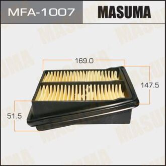 MFA-1007 MASUMA Фильтра Фильтр воздушный Honda Airwave, Honda Airwave 05-, Honda FIT, Honda FIT JAZZ GD1-4 01-07 5D, Honda J