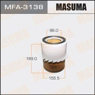 MFA-3138 MASUMA Фильтра Фильтр воздушный Mitsubishi Pajero 2,8TD 3,0V6 94-L400, PA3V L200, K14T,
