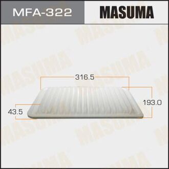 MFA-322 MASUMA Фильтра Фильтр воздушный Lexus, Toyota 1MZFE, 2AZFXE, 2GRFE, 3MZFE, 1AZFE, 2AZFE, 3AZFXE, 1ARFE