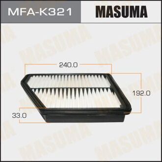 MFAK321 MASUMA Фильтр воздушный A9315 HYUNDAI/ MATRIX/ V1500 V1600 V1800 01- (MFAK321) MASUMA