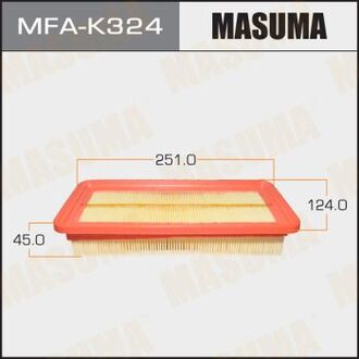 MFAK324 MASUMA Фильтр воздушный HYUNDAI/ GETZ/ V1100, V1300, V1400, V1600 02- (MFAK324) MASUMA