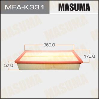 MFAK331 MASUMA MFAK331 Воздушный фильтр MASUMA LHD SSANG_YONG, REXTON, V2900, V2700 02-07 (1, 20) MASUMA