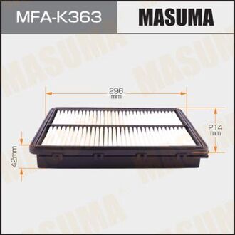 MFAK363 MASUMA Фильтр воздушный (MFAK363) MASUMA