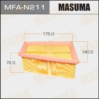 MFA-N211 MASUMA Фильтра Воздушный фильтр AC0166 MASUMA NISSAN ALMERA 2012- (1 20)
