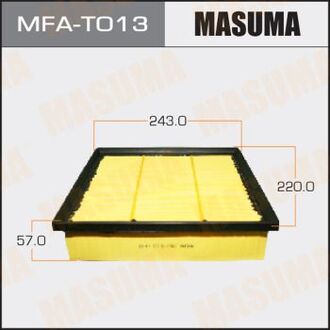 MFA-T013 MASUMA Фильтра Фильтр воздушный Dodge Durango 10-, JEEP Grand Cherokee 10-, Lexus ES250 350 300H 12-, Lexus NX200 3