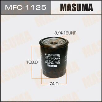 MFC1125 MASUMA Фильтр масляный Toyota FJ Cruiser (06-09), Land Cruiser (-12), Land Cruiser Prado (05-09), Sequoia (00-09) 4.0, 4.7 (MFC1125) MASUMA