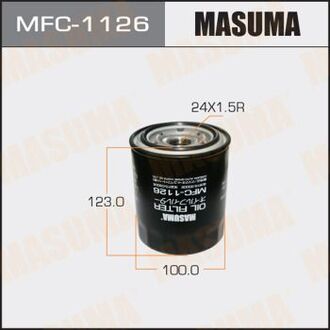 MFC1126 MASUMA Фильтр масляный Toyota Land Cruiser (-07), Land Cruiser Prado (00-07) D 3.0, 4.2 (MFC1126) MASUMA