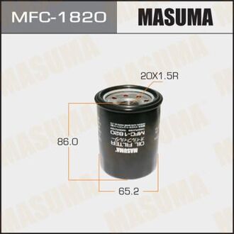 MFC1820 MASUMA Фильтр масляный Honda Accord (03-12; 17-), Civic (02-10), CR-V (03-), Fit (04-), Pilot (09-15) (MFC1820) MASUMA